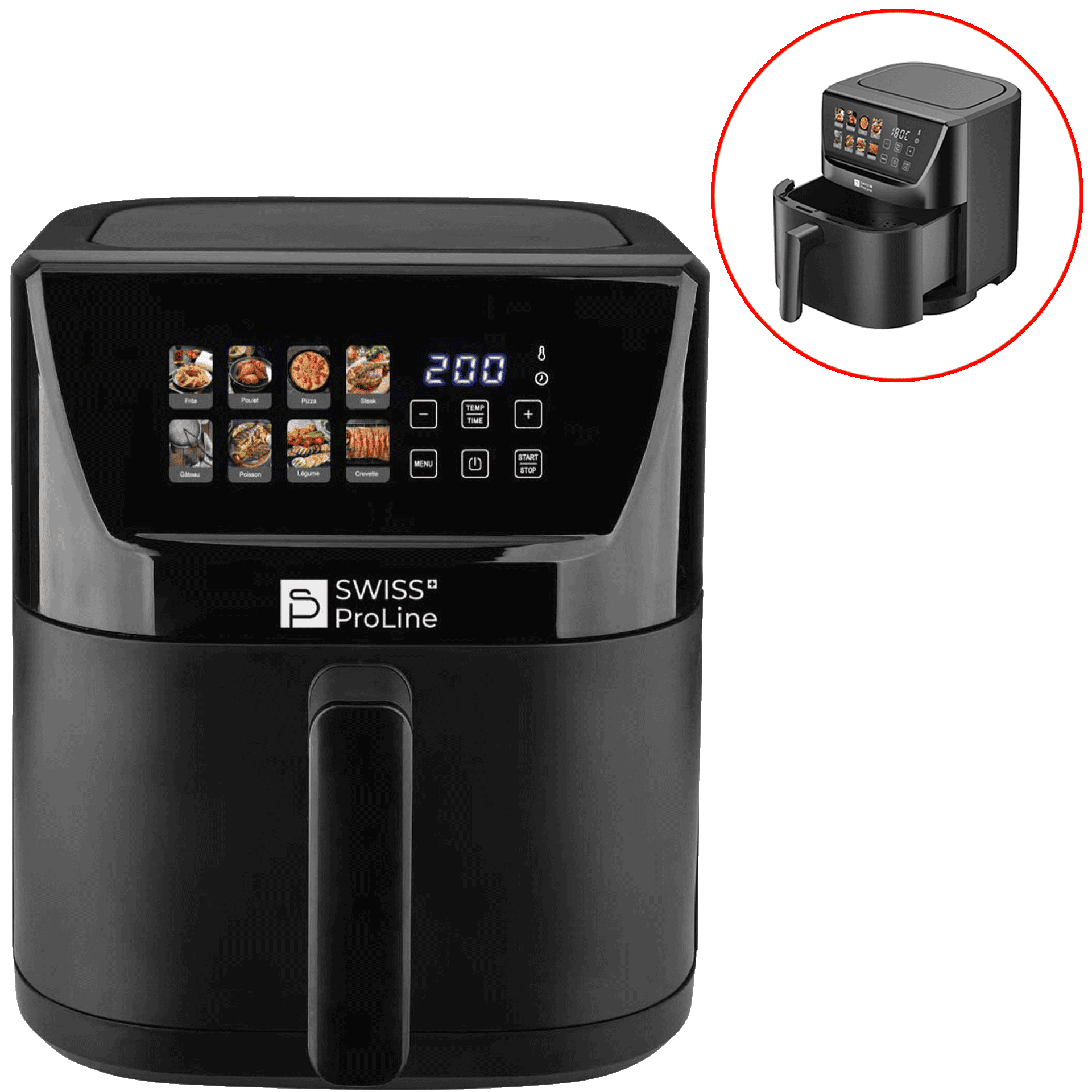 Friteuse à air chaud Air Fryer 5L (sans huile)