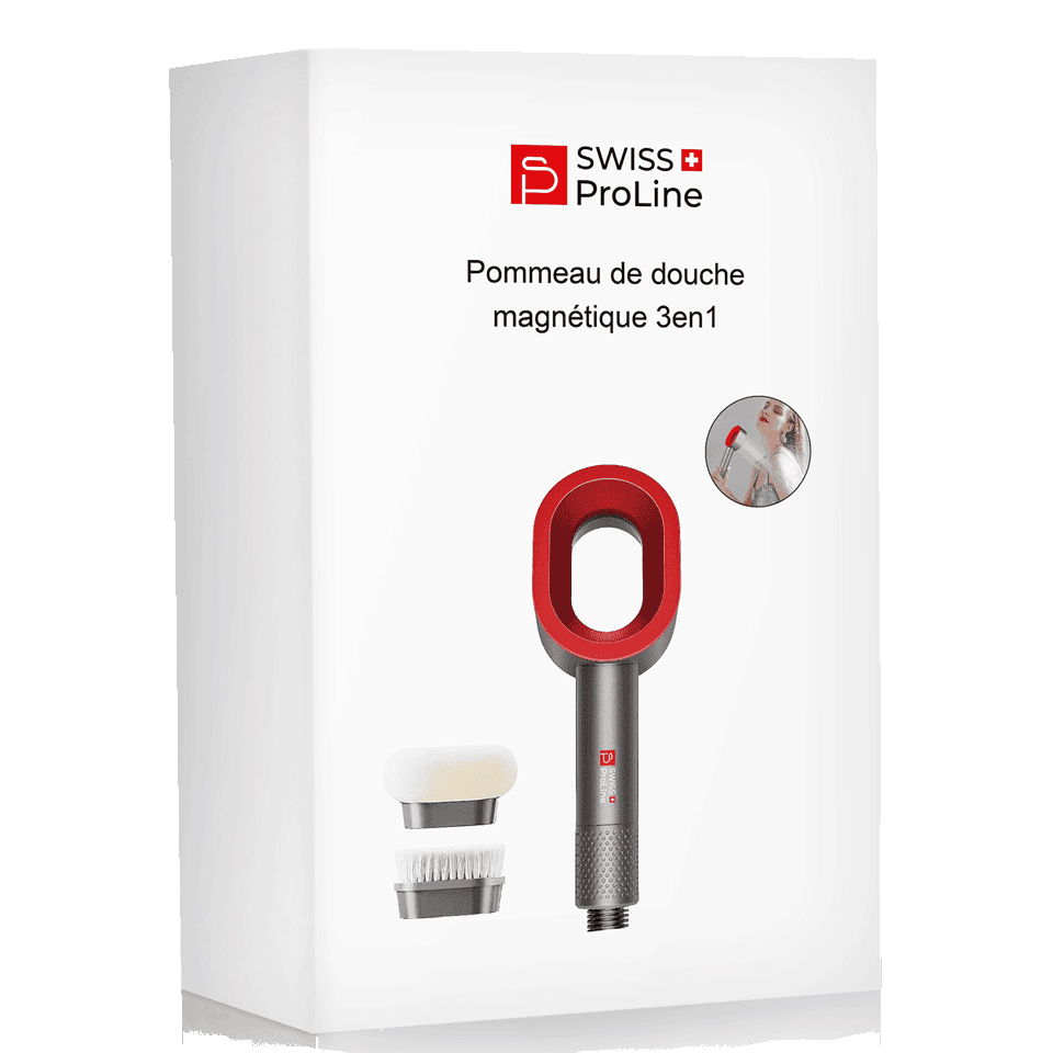 Pommeau de douche magnétique 3en1 (Soin purifiant, brosse nettoyante, brosse relaxante) – Image 5