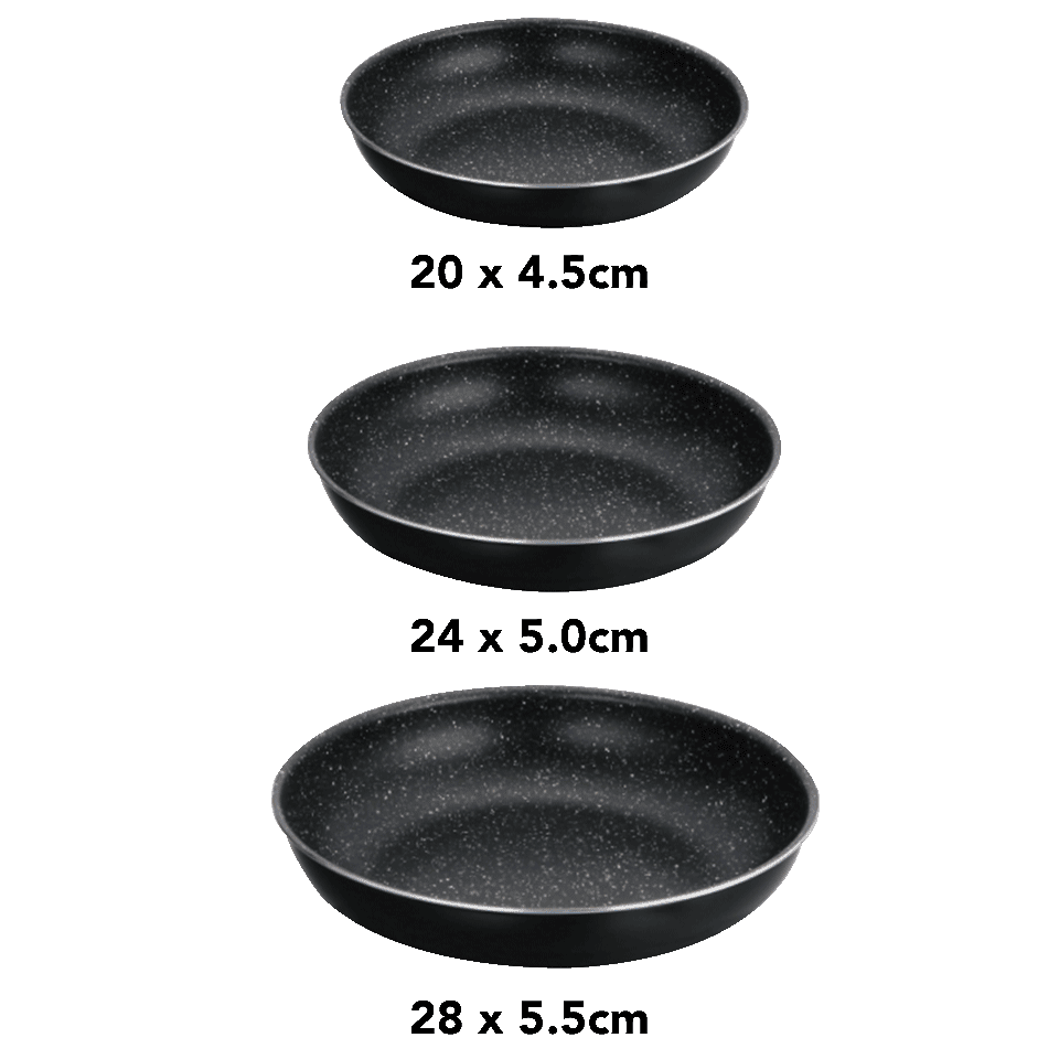 Set de 3 poêles avec poignée amovible tous feux dont Induction – Image 5