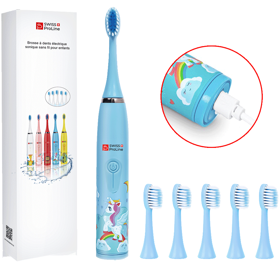 Brosse à dents électrique sonique sans fil pour enfants – Image 6