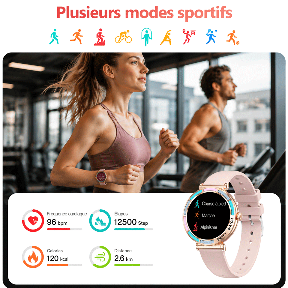 Montre connectée luxe 6en1 – Image 3