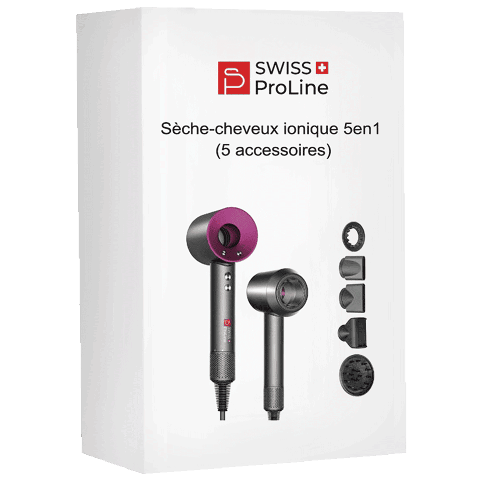 Sèche-cheveux ionique 5en1 (5 accessoires) – Image 6