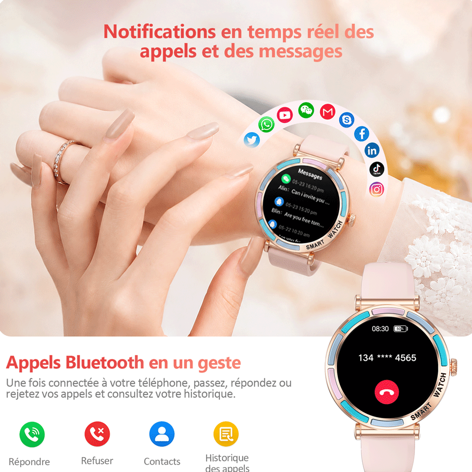 Montre connectée luxe 6en1 – Image 6