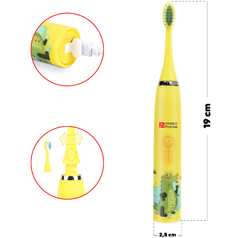 Brosse à dents électrique sonique sans fil pour enfants – Image 2