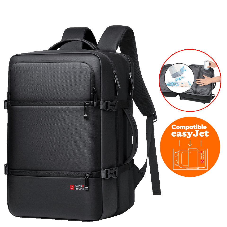 Sac à dos multifonctions avec pompe de compression (compatible Easyjet - 45cm)