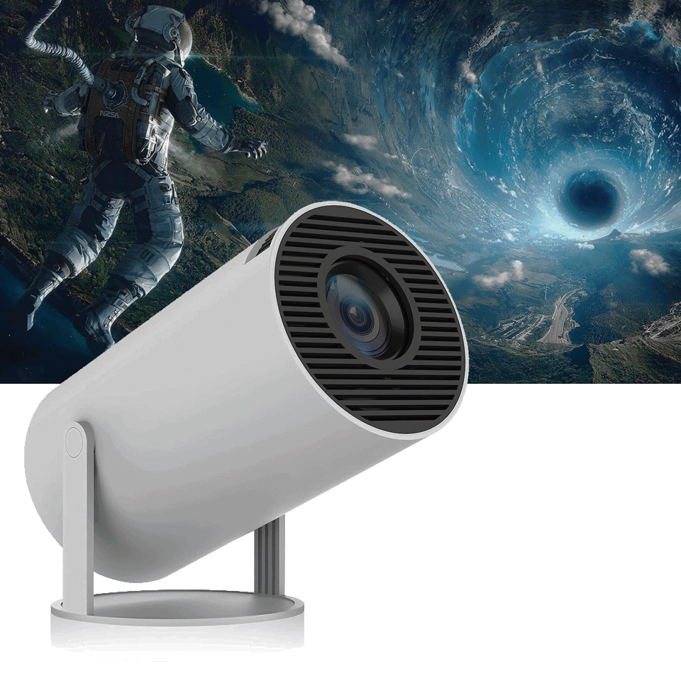 Projecteur connecté haute définition 4K (Application Netflix, Youtube, Amazon)