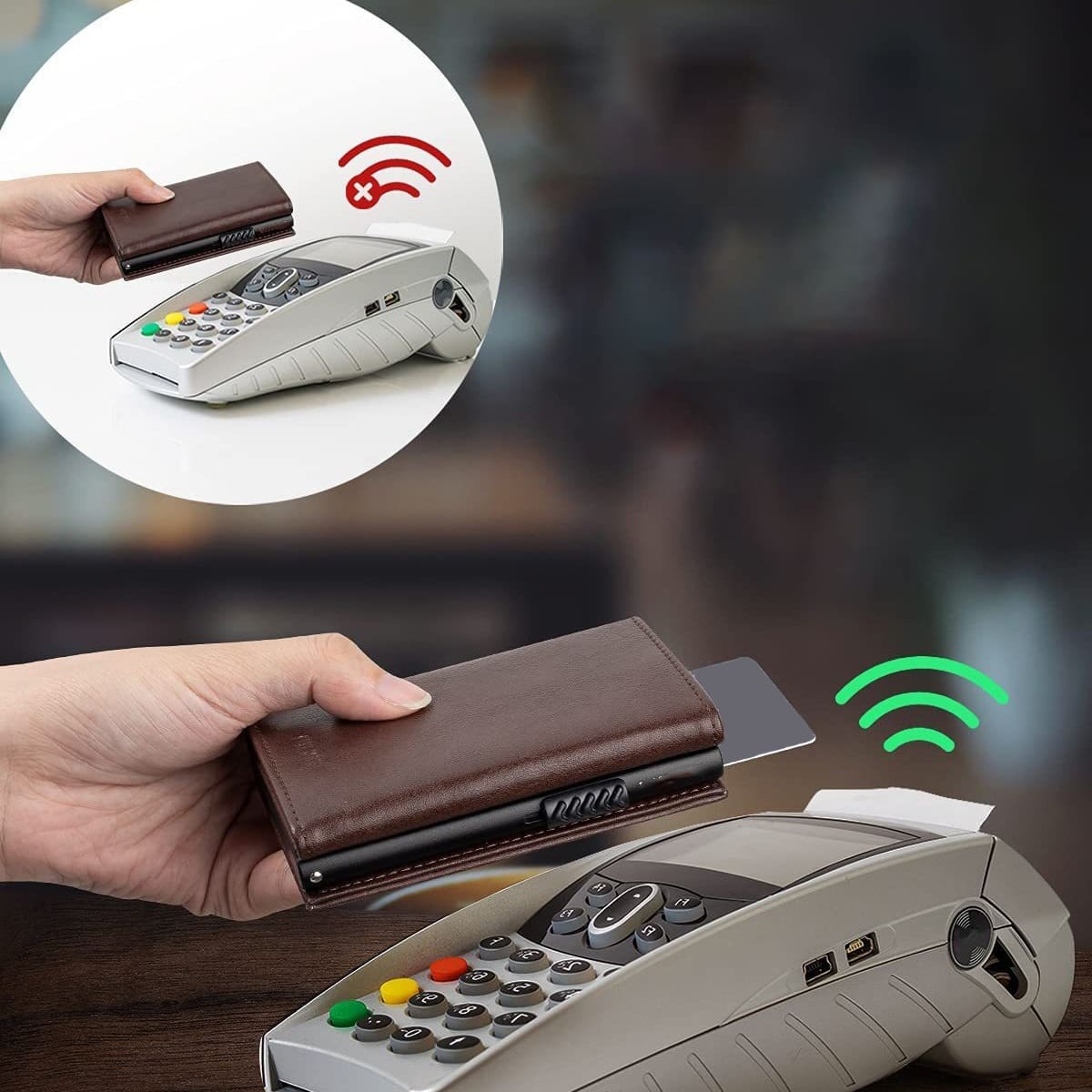 Porte-Monnaie en cuir avec protection RFID – Image 9