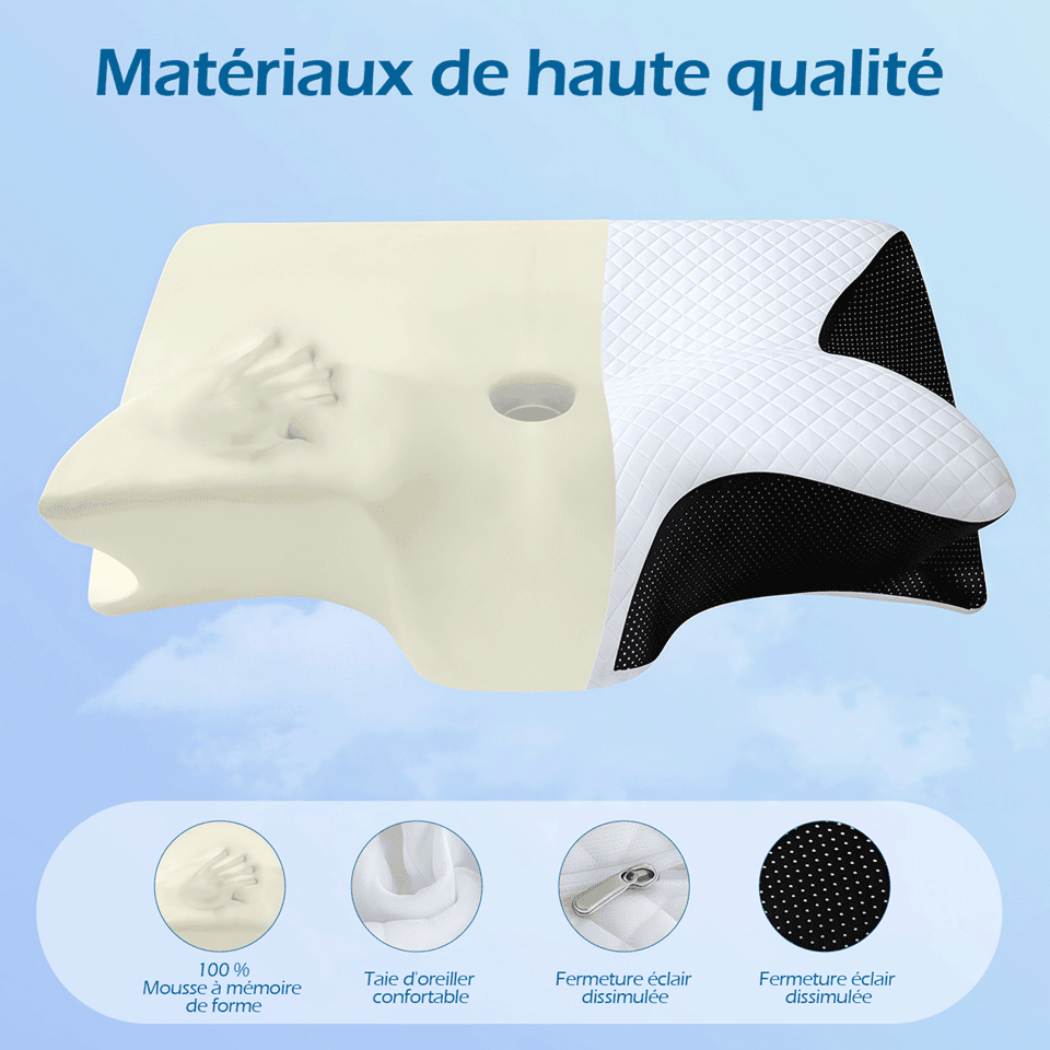 Oreiller cervical à mémoire de forme 4en1 – Image 3