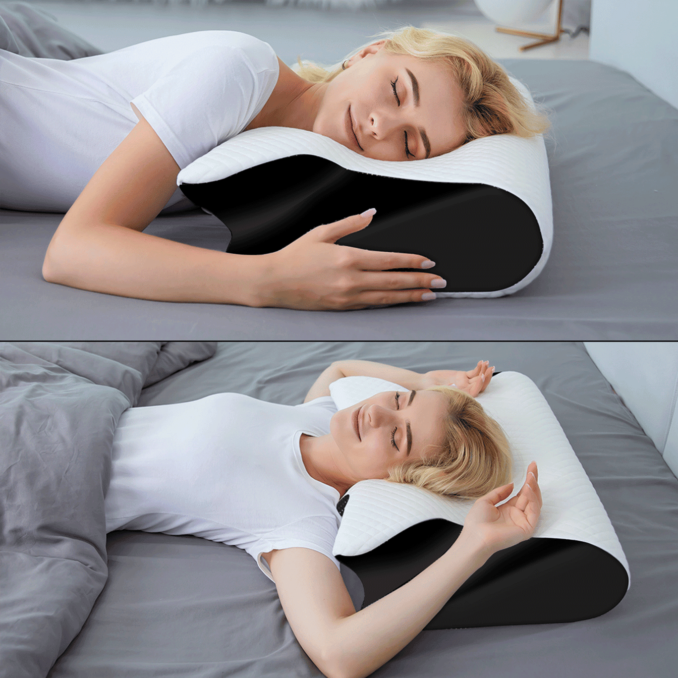 Oreiller cervical à mémoire de forme 4en1 – Image 8