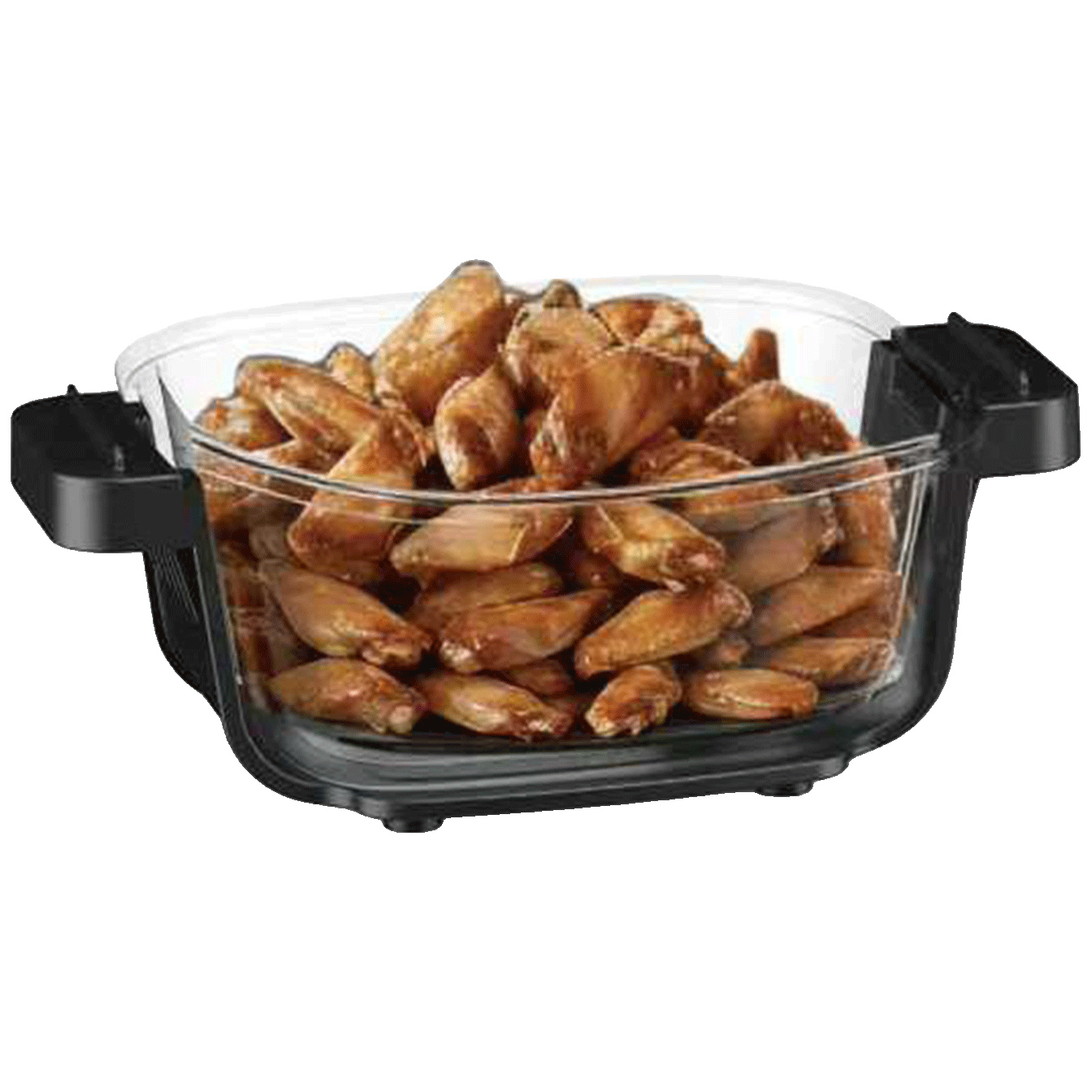 Friteuse Crispy Air Fryer (sans huile) portable avec double compartiments en verre – Image 3