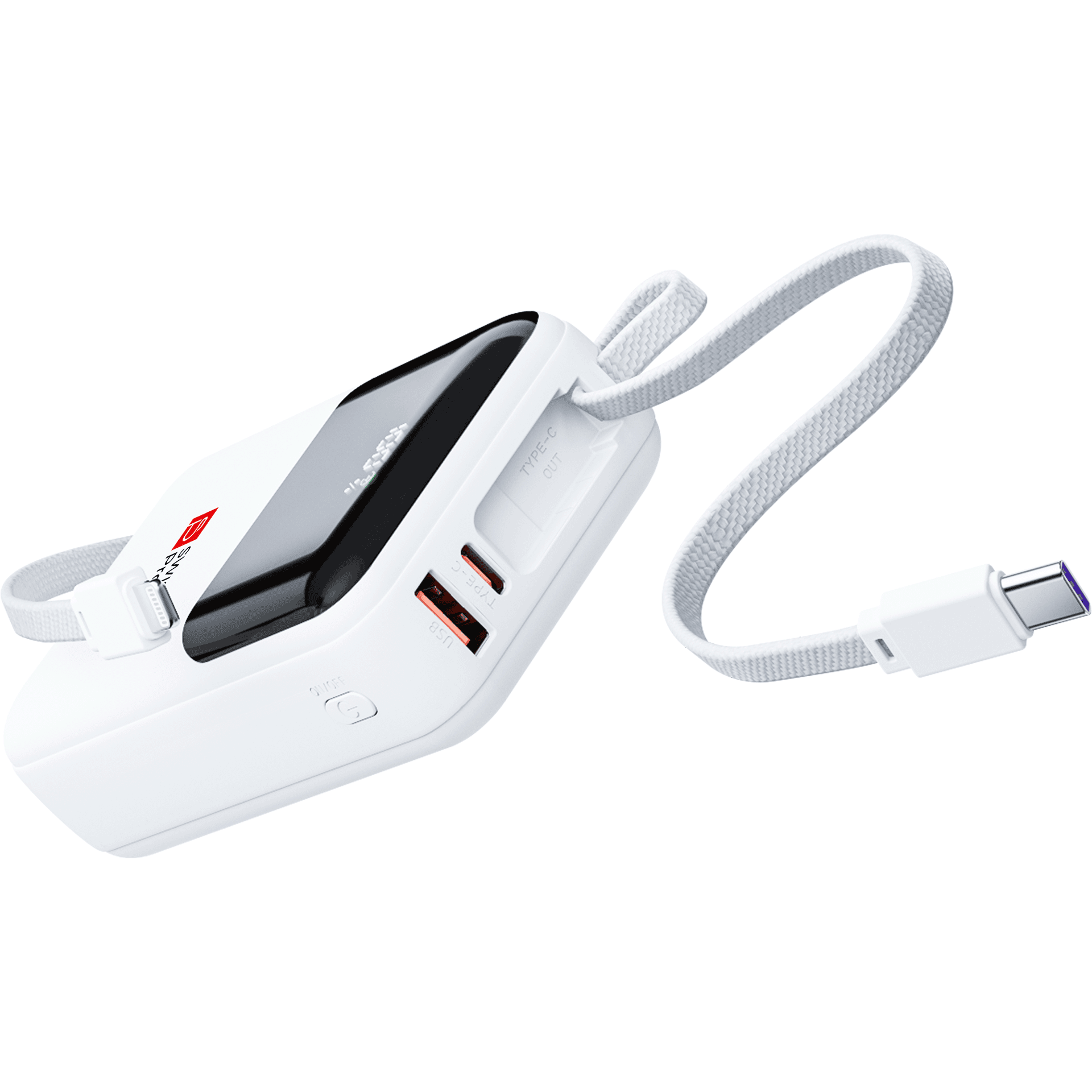 Batterie portable rapide 20'000 mAh avec câbles intégrés – Image 3