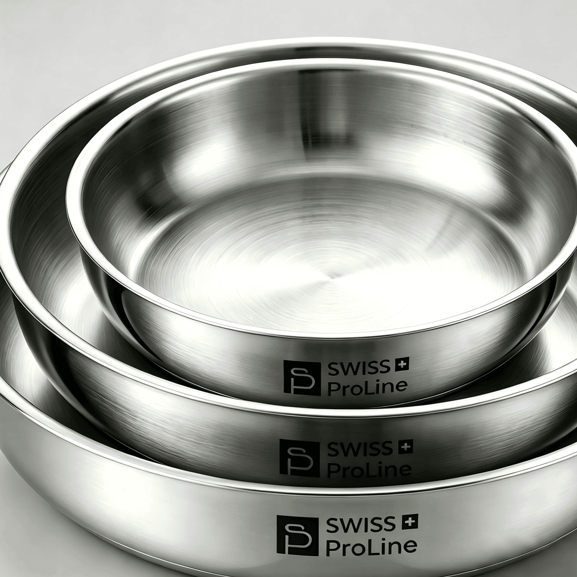 Batterie de cuisine 11 pièces avec poignée amovible (3 poêles et 2 casseroles) – Image 3